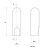 Cache fiche aluminium bout rond design d.14 (pour fiche 13mm Ht 47mm) - OTLAV